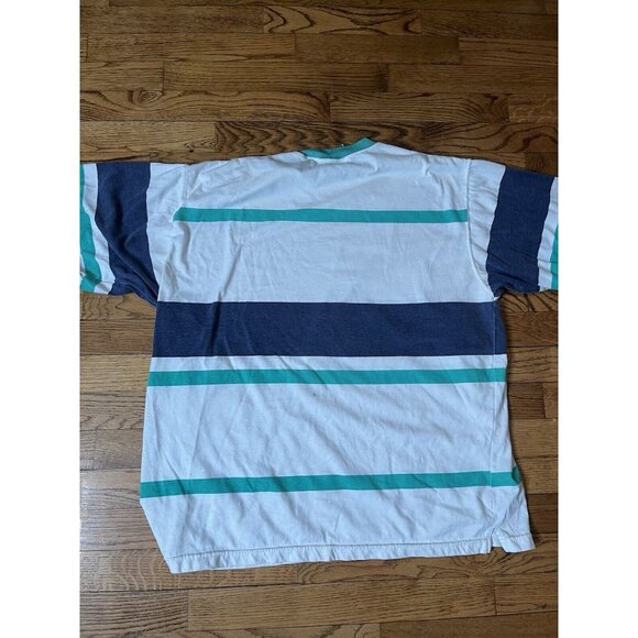 Winner's Cup Lord & Taylor Large Poly/Cotton Vintage Tshirt Striped Tennis - Picture 10 of 10